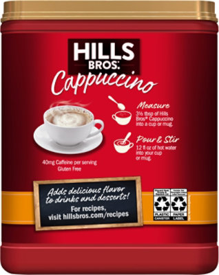 Hills Brothers. Cappuccino Drink Mix White Chocolate Caramel - 16 Oz - Image 6