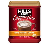 Hills Brothers. Cappuccino Drink Mix White Chocolate Caramel - 16 Oz