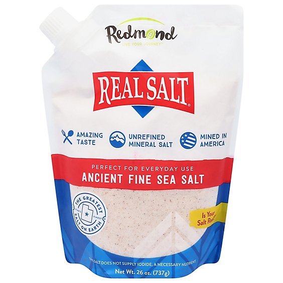 Real Salt Sea Salt Fine - 26 Oz