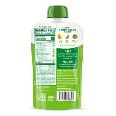 Happy Tot Organics Stage 4 Organic Pears Kiwi & Kale Pouch - 4 Oz - Image 2