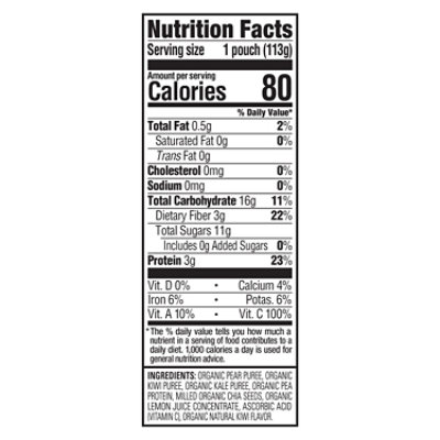 Happy Tot Organics Stage 4 Organic Pears Kiwi & Kale Pouch - 4 Oz - Image 3