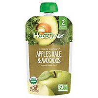 Happy Baby Organics Organic Baby Food Apple Kale & Avocados - 4 Oz - Image 1
