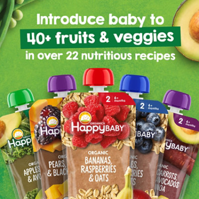 Happy Baby Clearly Crafted Stage 2 Apples Kale & Avocados Pouch - 16-4 Oz - Image 5