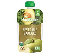 Happy Baby Organics Organic Baby Food Apple Kale & Avocados - 4 Oz