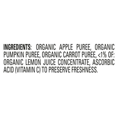 Happy Baby Organics Stage 2 Apples Pumpkin & Carrots Pouch - 4 Oz - Image 4