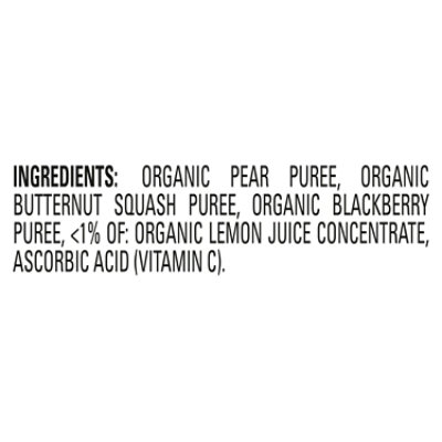 Happy Baby Organics Stage 2 Pears Squash & Blackberries Pouch - 4 Oz - Image 4