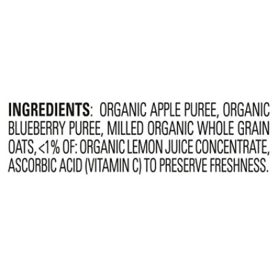 Happy Baby Organics Stage 2 Apples Blueberries & Oats Pouch - 4 Oz - Image 4