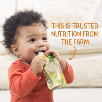 Happy Baby Organics Stage 2 Apples Blueberries & Oats Pouch - 4 Oz - Image 5