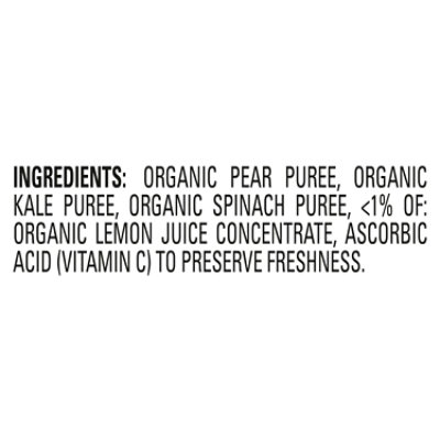 Happy Baby Organics Stage 2 Pears Kale & Spinach Pouch - 4 Oz - Image 4