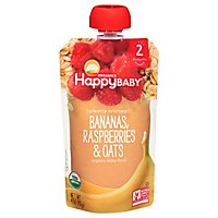 Happy Baby Organics Banana Raspberries & Oats - 16 Oz - Image 1