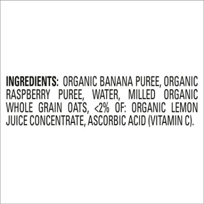 Happy Baby Organics Stage 2 Bananas Raspberries & Oats Pouch - 4 Oz - Image 4