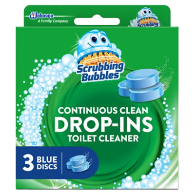 Scrubbing Bubbles Drop Ins Continuous Toilet Cleaning Blue Discs - 3 Count - Image 2