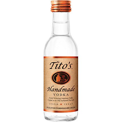 Tito's Handmade Vodka - 50 Ml - Image 1