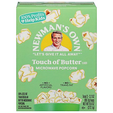 Newmans Own Microwave Popcorn Light Butter Flavor - 3-3.5 Oz - Image 3