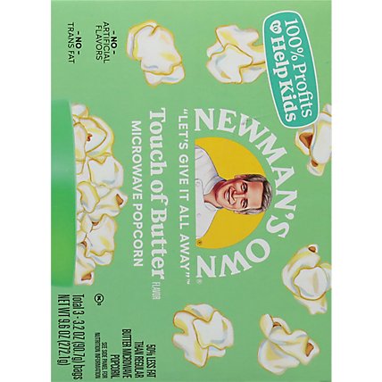Newmans Own Microwave Popcorn Light Butter Flavor - 3-3.5 Oz - Image 6