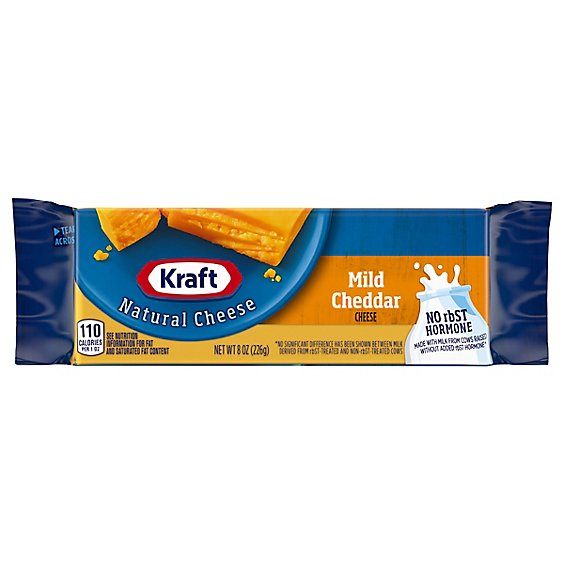 Kraft Cheese Natural Mild Cheddar - 8 Oz