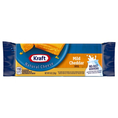 Kraft Cheese Natural Mild Cheddar - 8 Oz