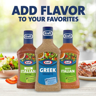Kraft Greek Vinaigrette - 16 Fl. Oz. - Image 2