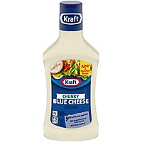 Kraft Chunky Blue Cheese Salad Dressing Bottle - 16 Fl. Oz. - Image 2