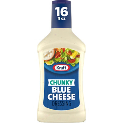 Kraft Chunky Blue Cheese Salad Dressing Bottle - 16 Fl. Oz. - Image 1