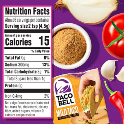 Taco Bell Mild Taco Seasoning Mix - 1 Oz - Image 7