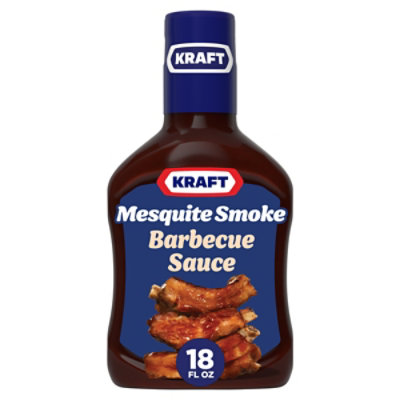 Kraft Mesquite Smoke Slow Simmered Barbecue Sauce Bottle - 18 Oz - Image 1