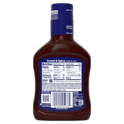 Kraft Sweet & Spicy Slow-Simmered Barbecue Sauce - 18 Oz - Image 5