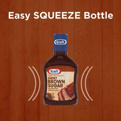 Kraft Sweet Brown Sugar Slow-Simmered Barbecue Sauce Bottle - 18 Oz - Image 4