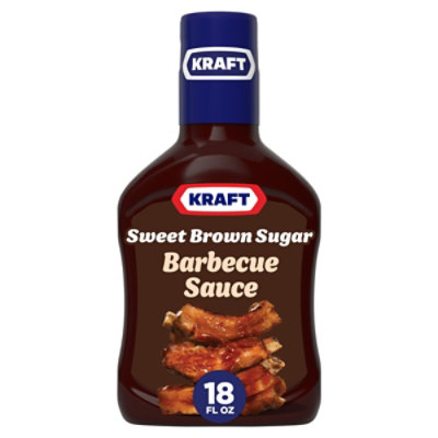 Kraft Sweet Brown Sugar Slow-Simmered Barbecue Sauce Bottle - 18 Oz - Image 1