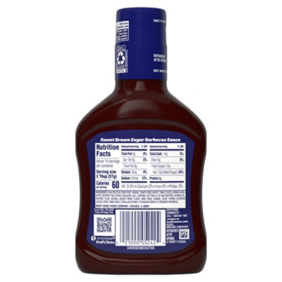 Kraft Sweet Brown Sugar Slow-Simmered Barbecue Sauce Bottle - 18 Oz - Image 7