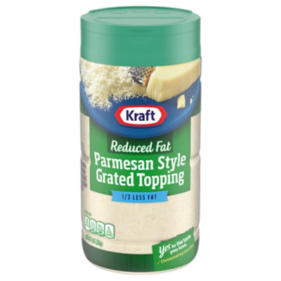 Kraft Cheese Parmesan Grated Topping Reduced Fat - 8 Oz