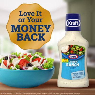 Kraft Classic Ranch Salad Dressing Bottle - 8 Fl. Oz. - Image 6