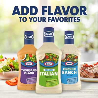 Kraft Creamy Italian Salad Dressing Bottle - 16 Fl. Oz. - Image 8