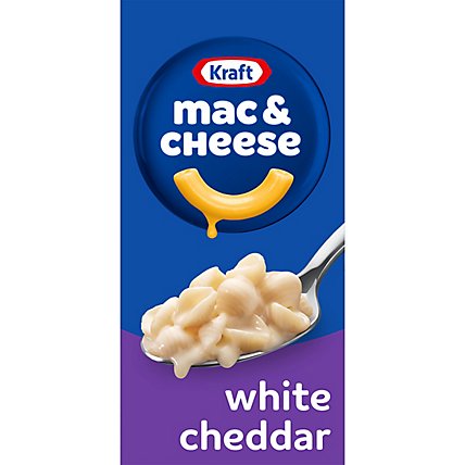 Kraft White Cheddar Macaroni & Cheese Dinner with Pasta Shells Box - 7.3 Oz - Image 1