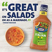 Kraft Zesty Italian Lite Salad Dressing Bottle - 16 Fl. Oz. - Image 7