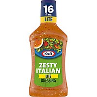 Kraft Zesty Italian Lite Salad Dressing Bottle - 16 Fl. Oz. - Image 4
