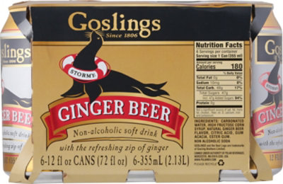 Goslings Ginger Beer - 6-12 Fl. Oz. - Image 6