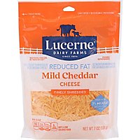 Lucerne Cheese Finely Shredded Cheddar Mild 2% Reduced Fat - 7 Oz - Image 2
