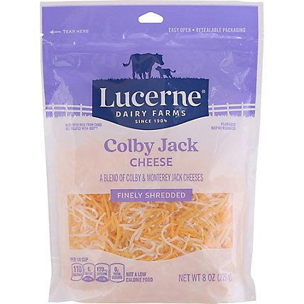 Lucerne Cheese Finely Shredded Colby Jack - 8 Oz - Image 2