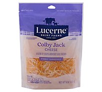 Lucerne Cheese Finely Shredded Colby Jack - 8 Oz