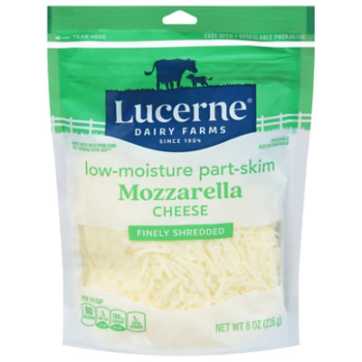 Lucerne Cheese Finely Shredded Low-Moisture Part-Skim Mozzarella - 8 Oz - Image 2