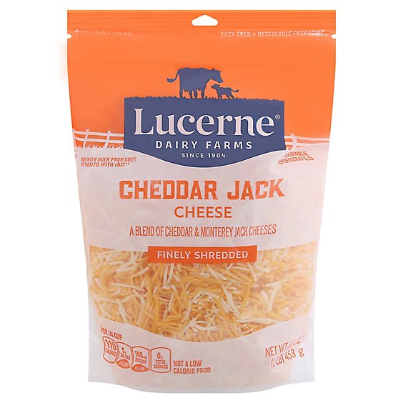 Lucerne Cheese Finely Shredded Monterey Jack - 16 Oz