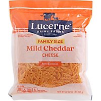 Lucerne Cheese Shredded Mild Cheddar - 32 Oz - Image 2