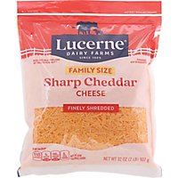 Lucerne Cheese Shredded Cheddar Sharp Fancy - 32 Oz - Image 2