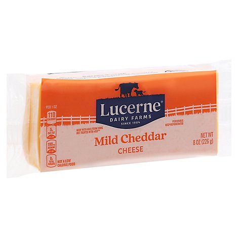 Lucerne Cheese Mild Cheddar - 8 Oz