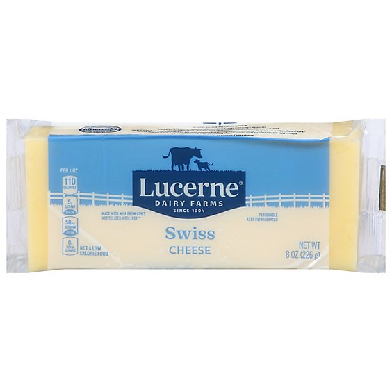 Lucerne Cheese Swiss Emmentaler - 8 Oz