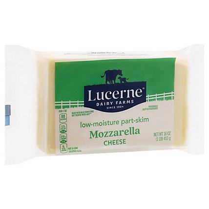 Lucerne Cheese Chunk Mozzarella - 16 Oz - Image 1