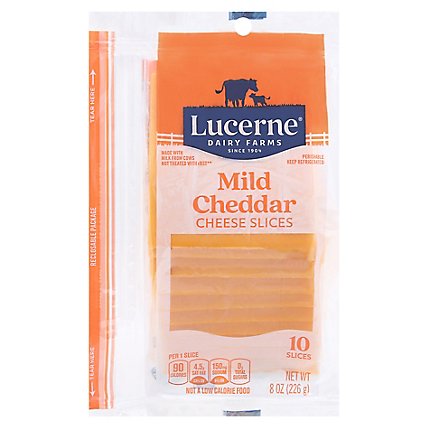 Lucerne Cheese Slices Mild Cheddar - 10 Count - Image 1