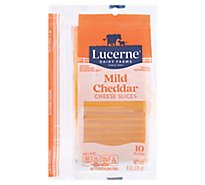 Lucerne Cheese Slices Mild Cheddar - 10 Count