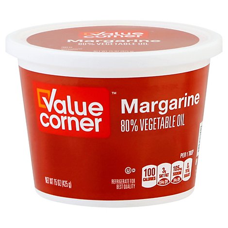 Value Corner Margarine 80% Olive Oil - 15 Oz